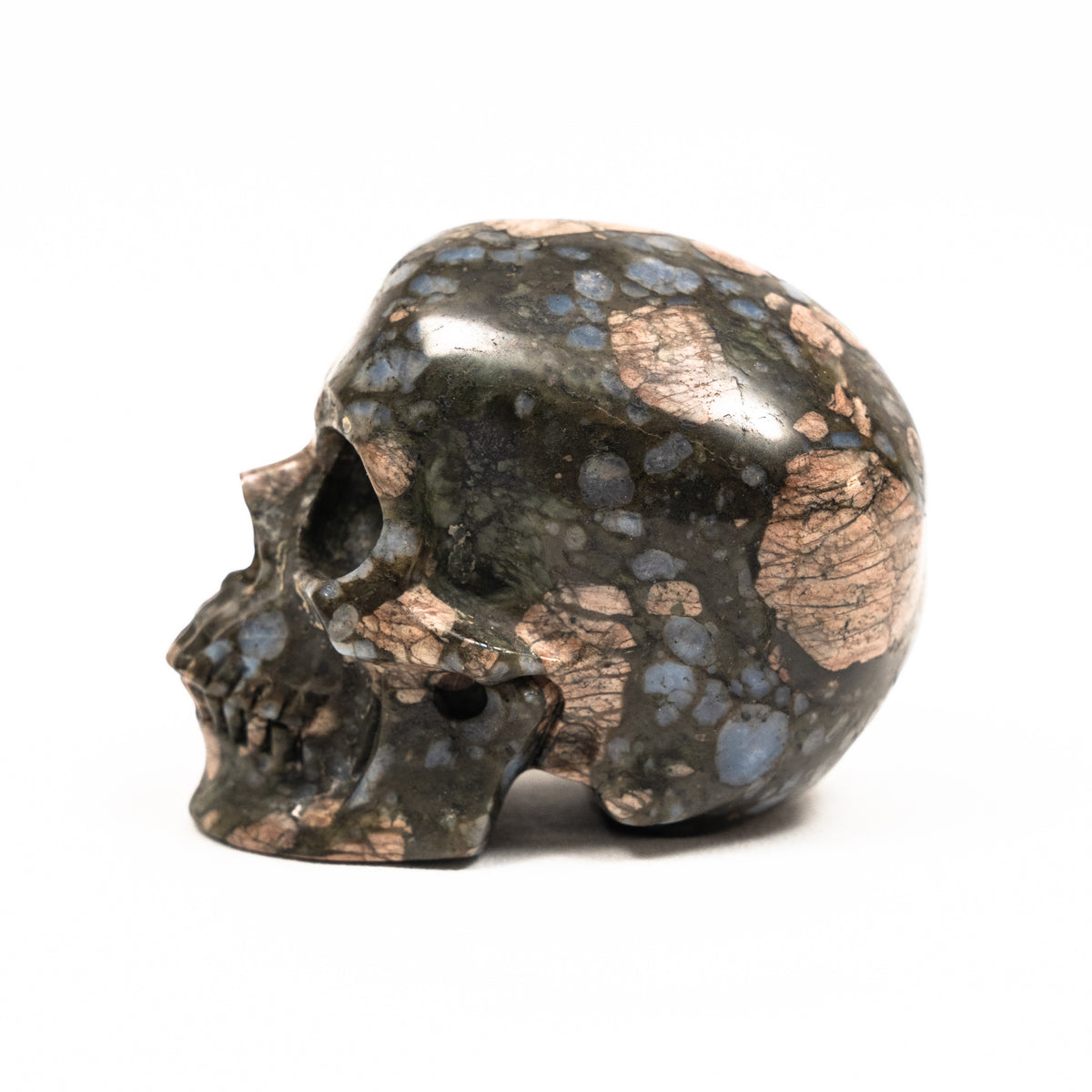 Galaxy Rhyolite (Que Sera) Crystal Skull - Hand Carved 3.5" Large Skull - RARE