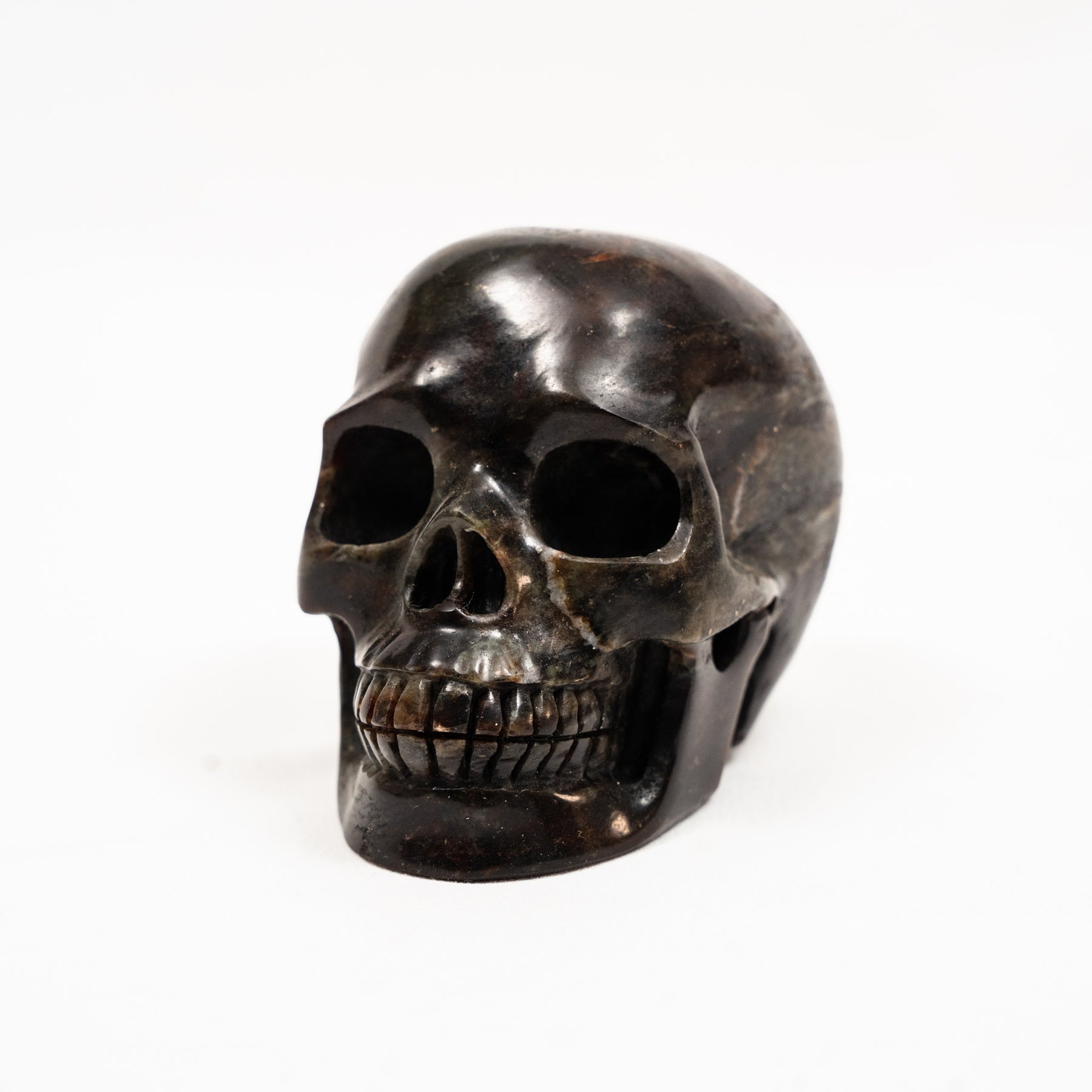 Garnet Crystal Skull - Hand Carved 3.75" Large Crystal Skull