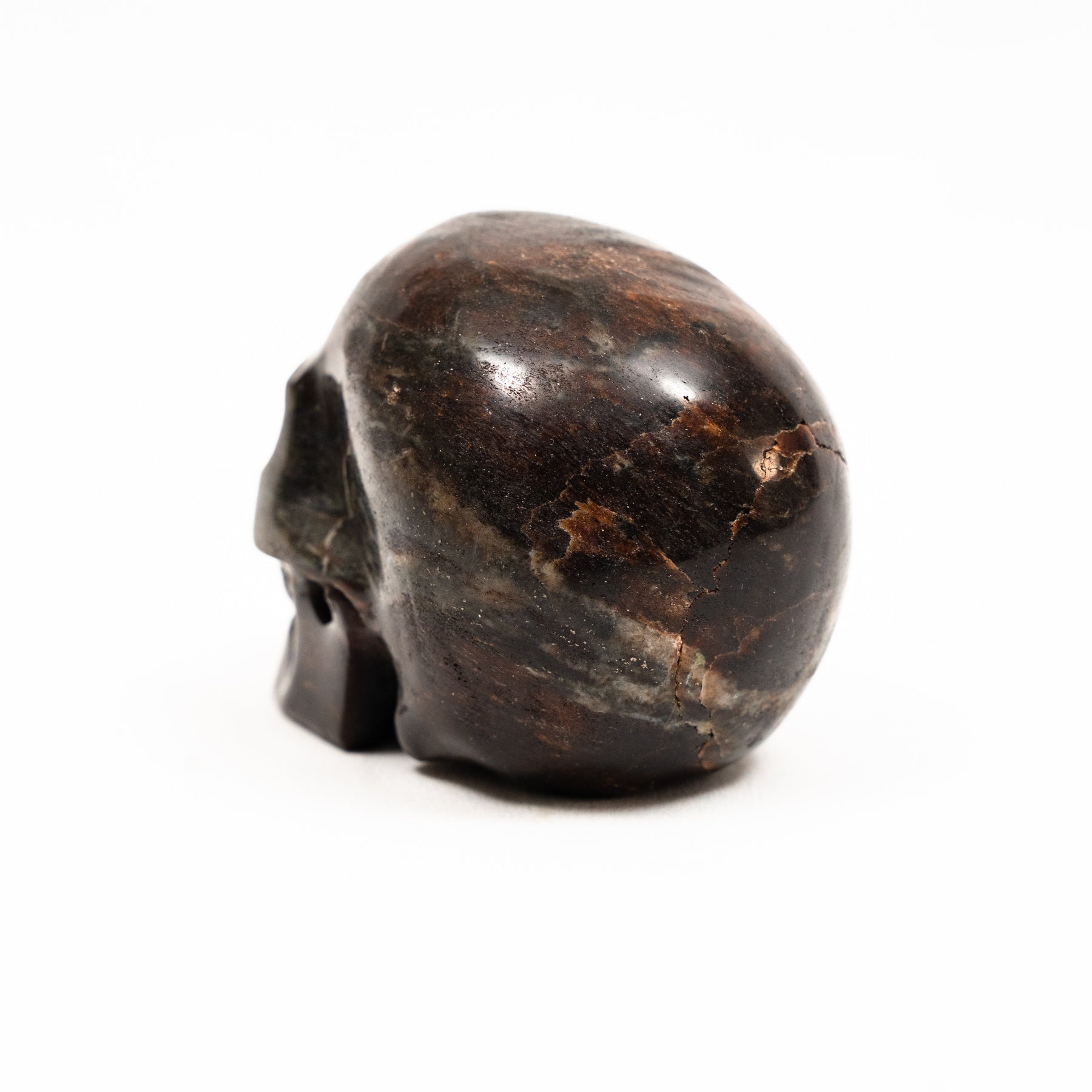 Garnet Crystal Skull - Hand Carved 3.75" Large Crystal Skull