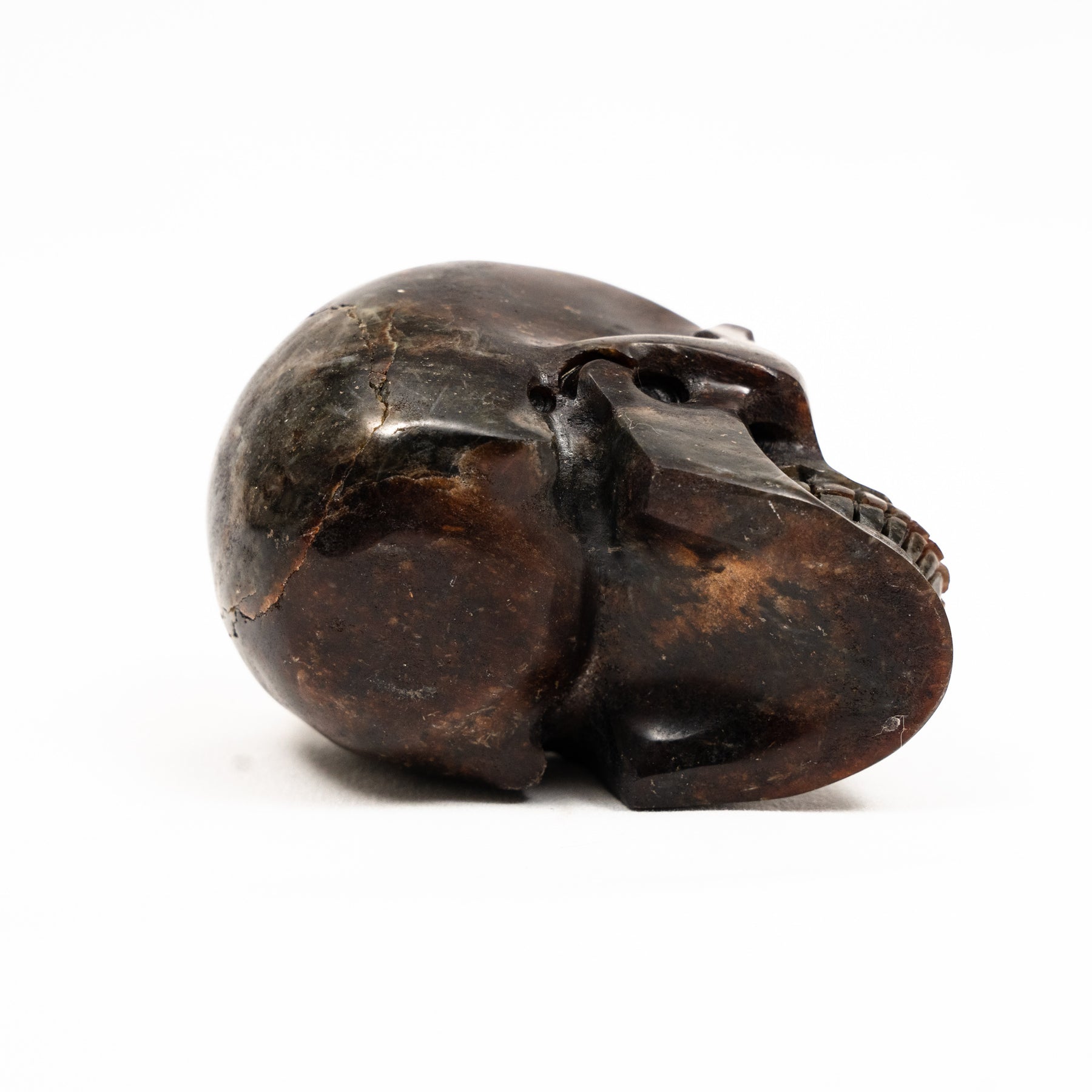 Garnet Crystal Skull - Hand Carved 3.75" Large Crystal Skull