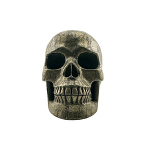 Gold Iron Pyrite Skull - Hand Carved 4.25" Large Crystal Skull
