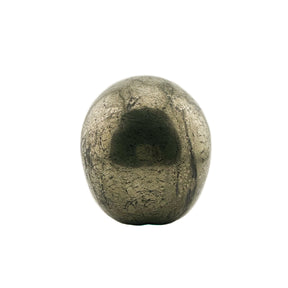 Gold Iron Pyrite Skull - Hand Carved 4.25" Large Crystal Skull
