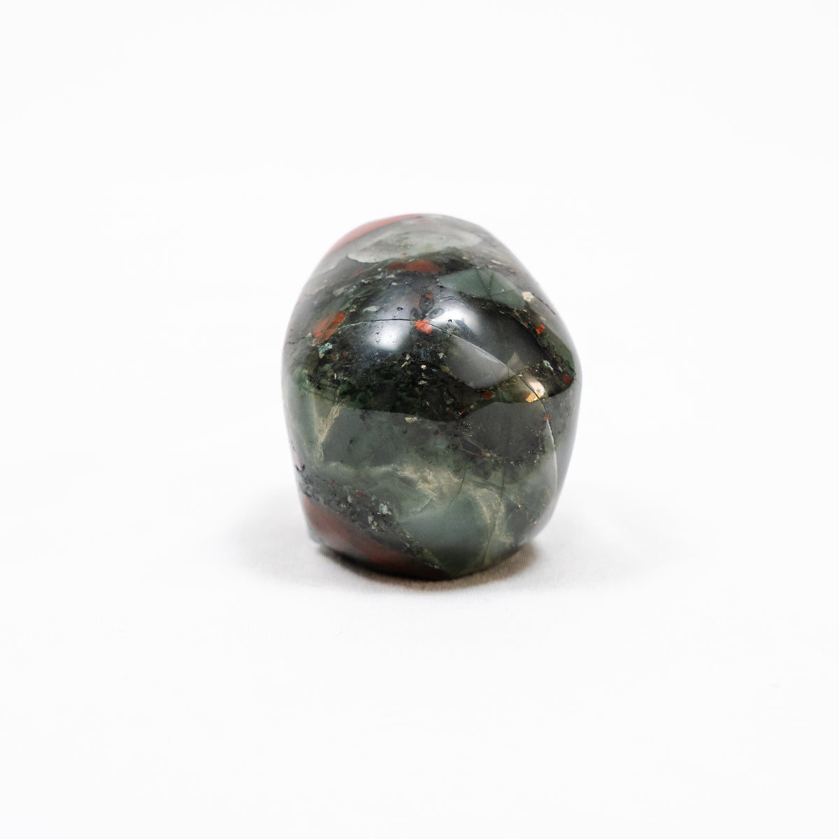 Bloodstone Crystal Skull - Hand Carved 3" Reiki Chakra Healing Skull Stone