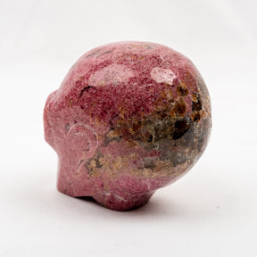 Rhodonite 3.75" Crystal Alien with Rose Quartz Eyes