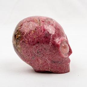 Rhodonite 3.75" Crystal Alien with Rose Quartz Eyes