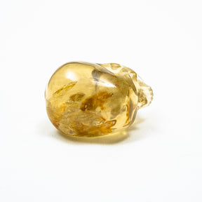 Natural High Quality Citrine Yellow Quartz Crystal Skull - Hand Carved 2.5" Reiki, Chakra Healing Crystal Skull Stones - RARE
