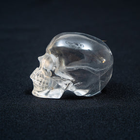 High Quality Clear Quartz Crystal Skull - Hand Carved 2.5" Reiki Chakra Healing Crystal Skull Stones
