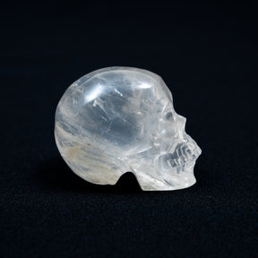 Smoky Quartz Crystal Skull - Hand Carved 2.5" Reiki Chakra Healing Crystal Skull Stones