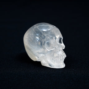 Smoky Quartz Crystal Skull - Hand Carved 2.5" Reiki Chakra Healing Crystal Skull Stones