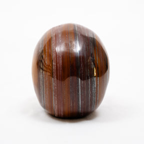 Red Iron Tigers Eye Quartz Crystal Skull - Large Hand Carved 5" Reiki, Chakra Healing Stone Skull