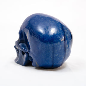 Blue Aventurine Crystal Skull - Large Hand Carved 5"  Chakra Healing Crystal Gemstone Skull RARE