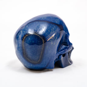 Blue Aventurine Crystal Skull - Large Hand Carved 5"  Chakra Healing Crystal Gemstone Skull RARE