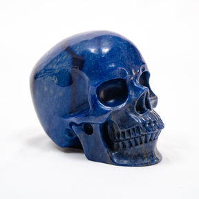 Blue Aventurine Crystal Skull - Large Hand Carved 5"  Chakra Healing Crystal Gemstone Skull RARE