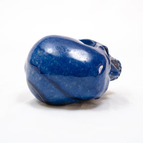 Blue Aventurine Crystal Skull - Large Hand Carved 5"  Chakra Healing Crystal Gemstone Skull RARE