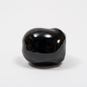 Black Obsidian Mini Crystal Alien w/ Labradorite Eyes - Hand Carved 2" Healing Crystal Reiki Chakra Star Being Stone