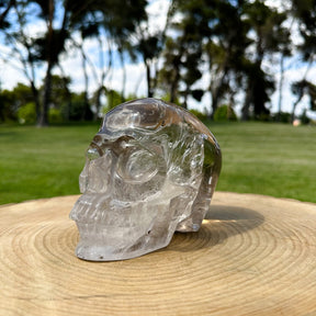 AAA Grade High Quality Clear Quartz 6" Crystal Skull - RARE