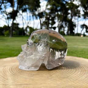 AAA Grade High Quality Clear Quartz 6" Crystal Skull - RARE