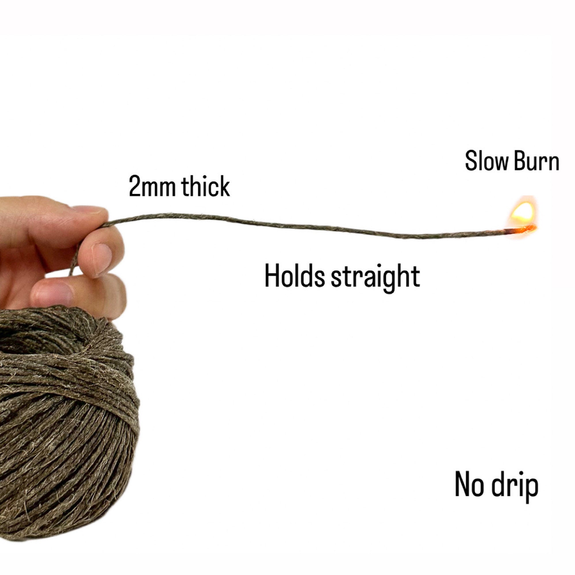 thick hemp wick
