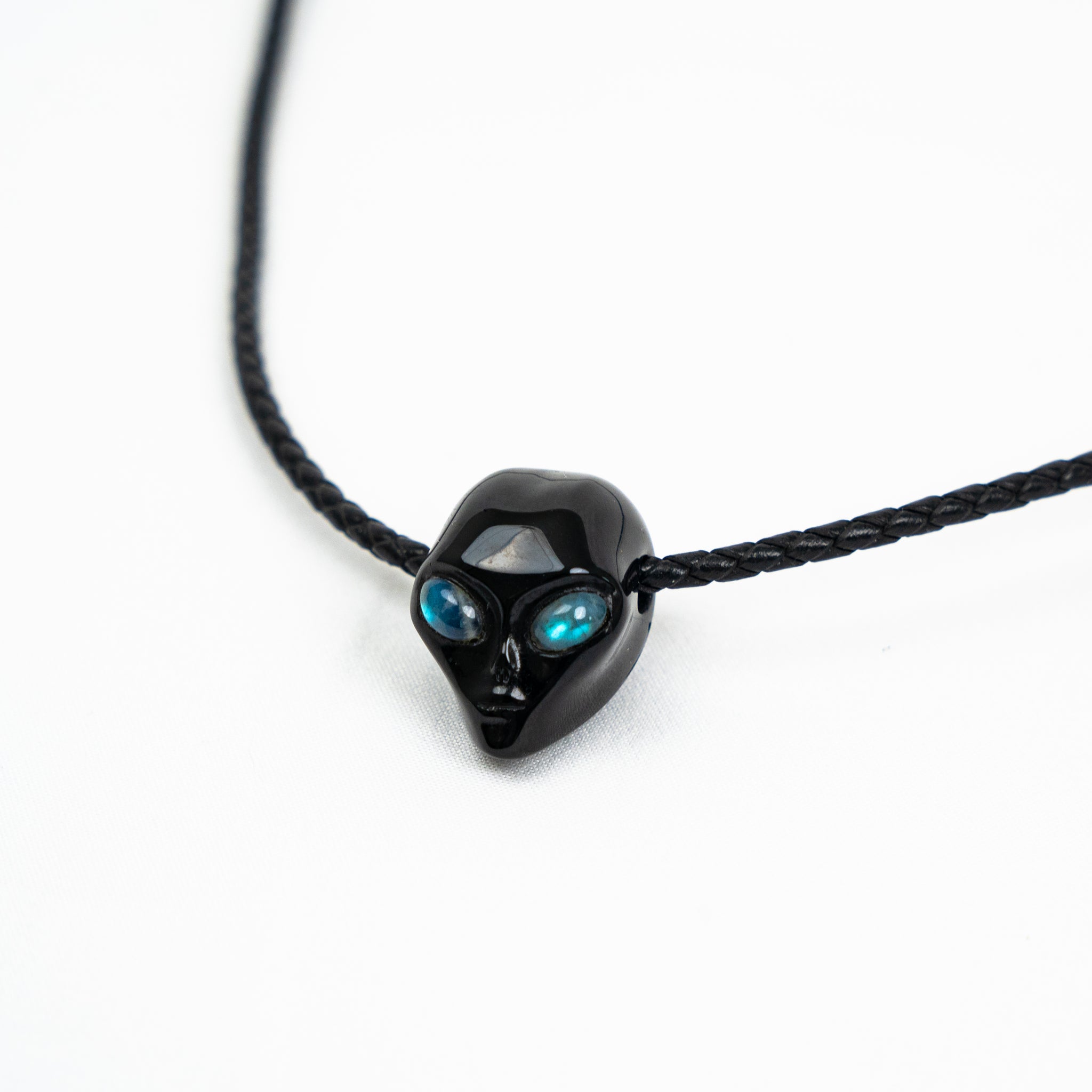 crystal alien necklace pendant 