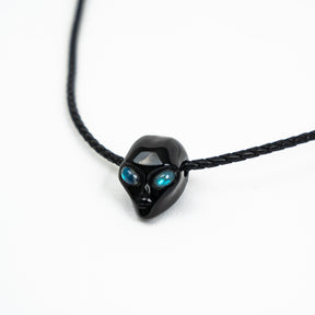 crystal alien necklace pendant 