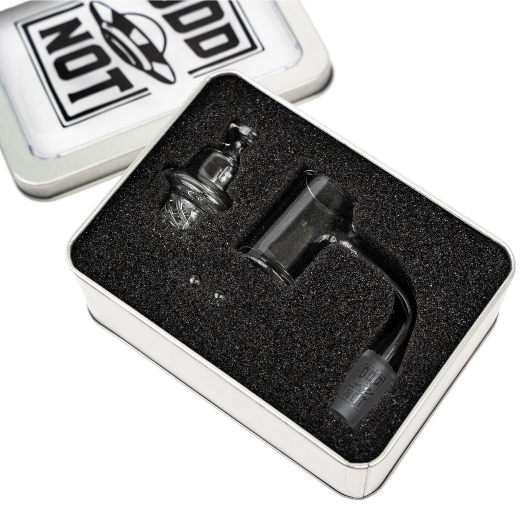 90° glass banger set