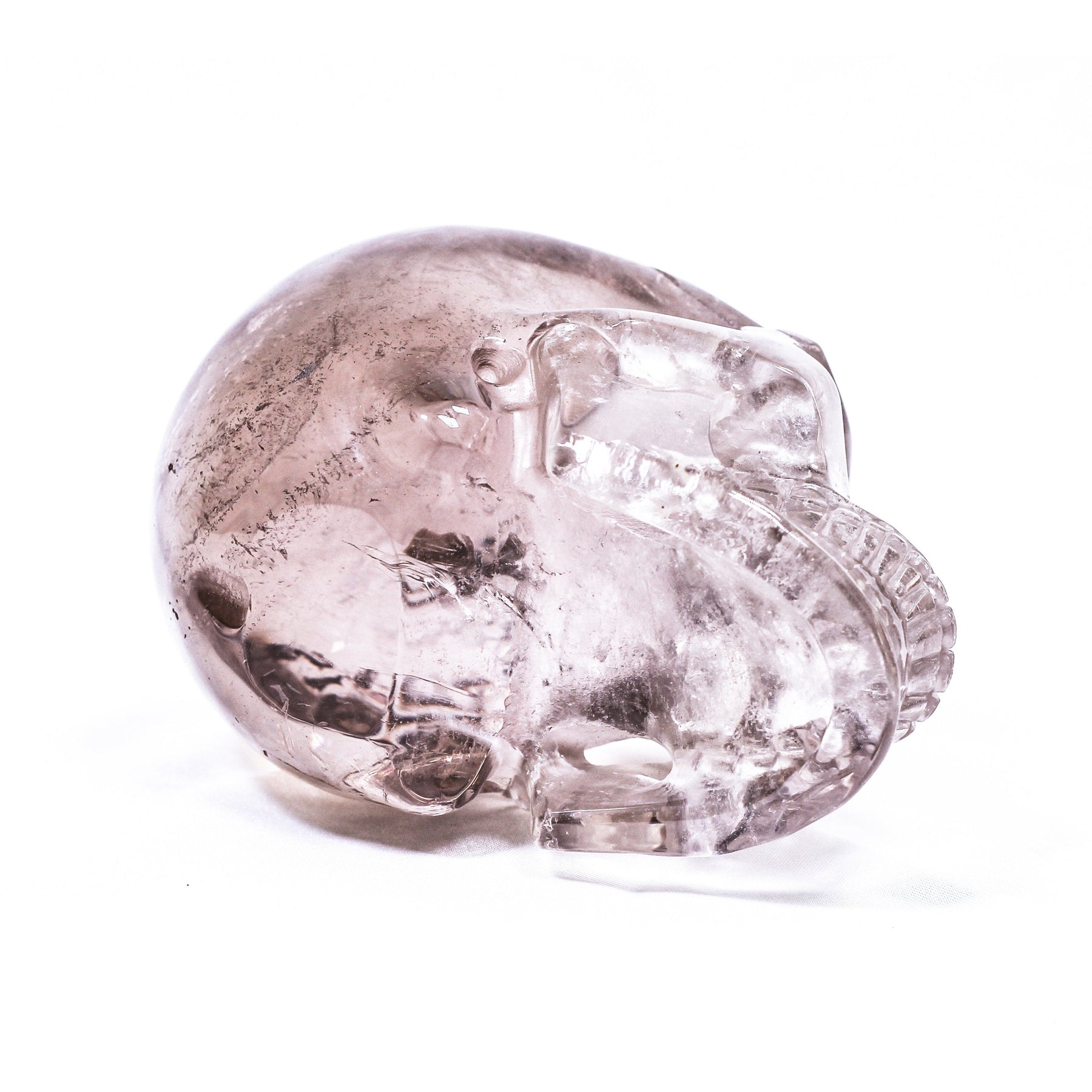 clear quartz crystal skull