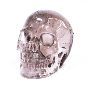 clear quartz crystal skull