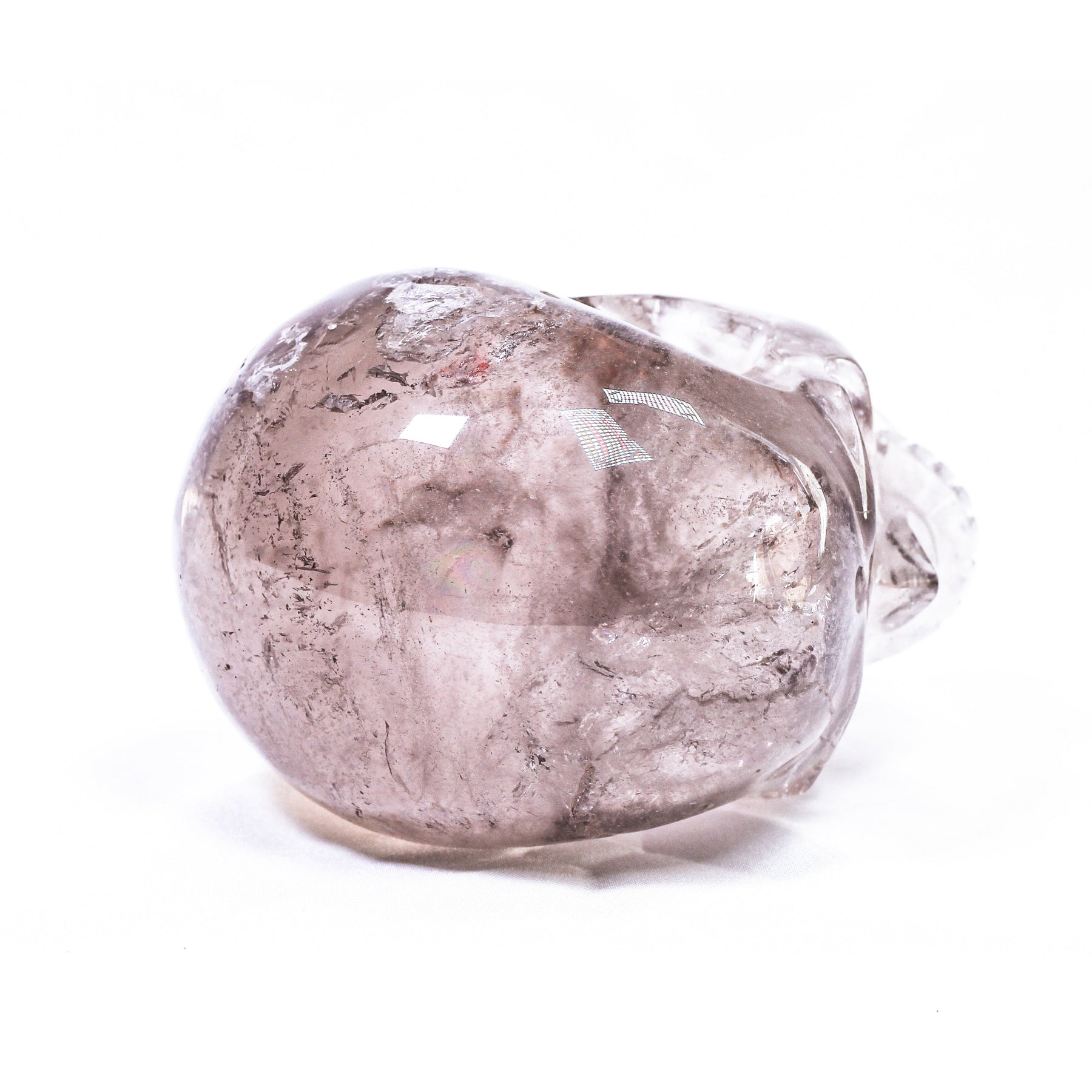 clear quartz crystal skull