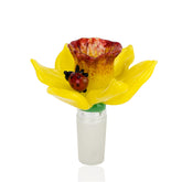 Daffodil flower glass bowl