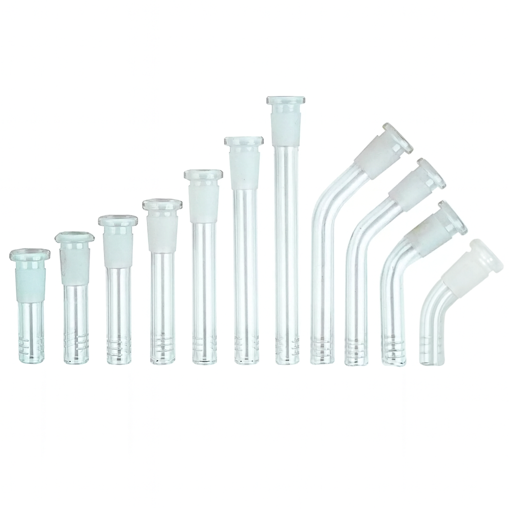 Glass Downstems & Bent Downstems - Assorted Sizes