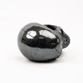 Hematite Skull - Hand Carved 5" Large Crystal Skull