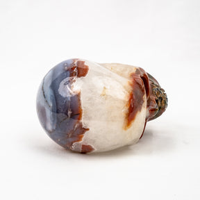 Red Jasper Quartz Skull - Hand Carved 4.5" Large Crystal Skull