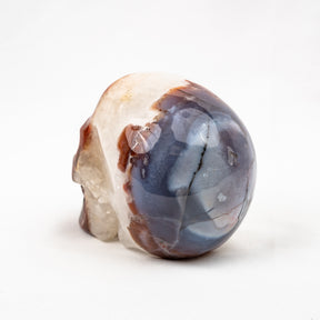 Red Jasper Quartz Skull - Hand Carved 4.5" Large Crystal Skull