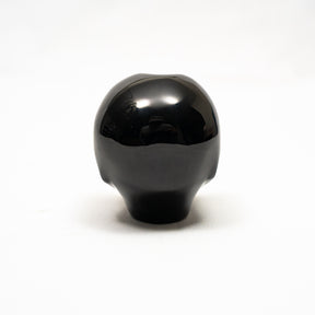 Imperfect Black Obsidian Crystal Alien Labradorite Eyes - 2.8" Hand Carved Crystal Skull