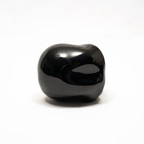 Imperfect Black Obsidian Crystal Alien Labradorite Eyes - 2.8" Hand Carved Crystal Skull