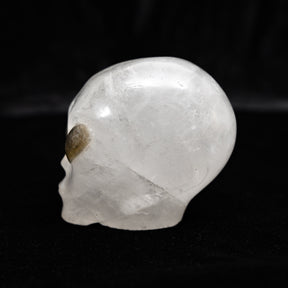 Angolan Quartz Crystal Alien Labradorite Eyes - 3.25" Hand Carved Crystal Skull