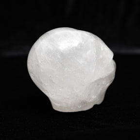 Angolan Quartz Crystal Alien Labradorite Eyes - 3.25" Hand Carved Crystal Skull