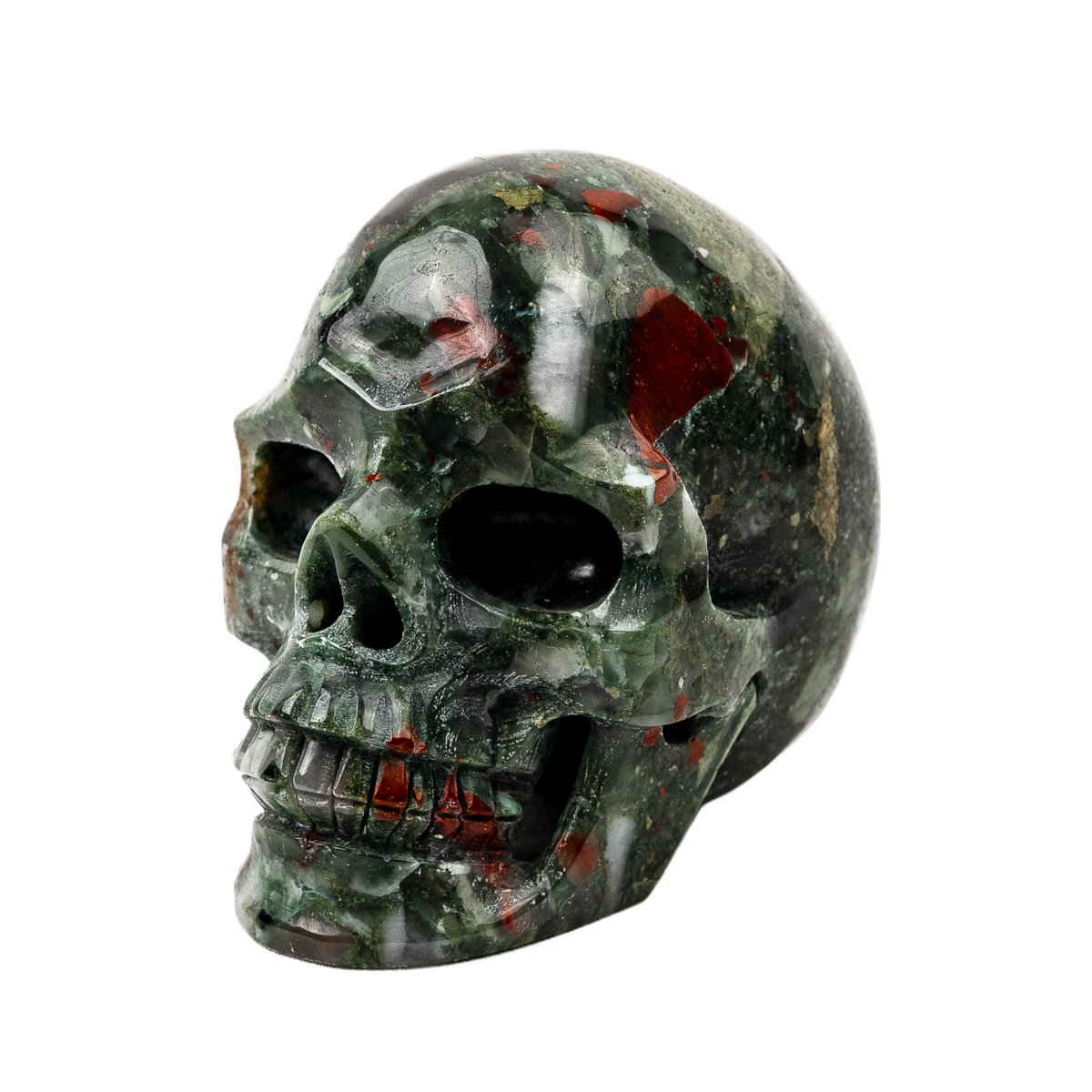Bloodstone 4.25" Large Crystal Skull
