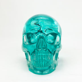 Blue Obsidian Glass 5" Crystal Skull