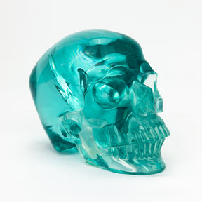 Blue Obsidian Glass 5" Crystal Skull