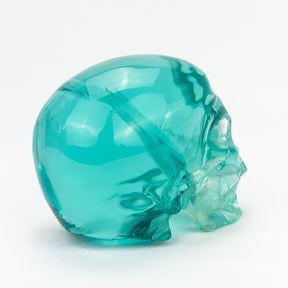 Blue Obsidian Glass 5" Crystal Skull