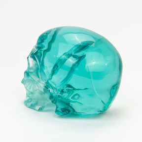 Blue Obsidian Glass 5" Crystal Skull