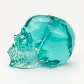 Blue Obsidian Glass 5" Crystal Skull