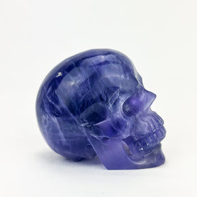 Indigo Purple Fluorite 3.75" Crystal Skull
