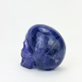 Indigo Purple Fluorite 3.75" Crystal Skull