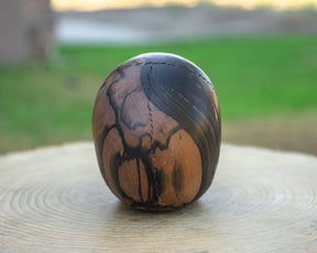 Black Ebony 4.5" Wood Skull