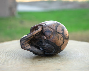 Black Ebony 4.5" Wood Skull