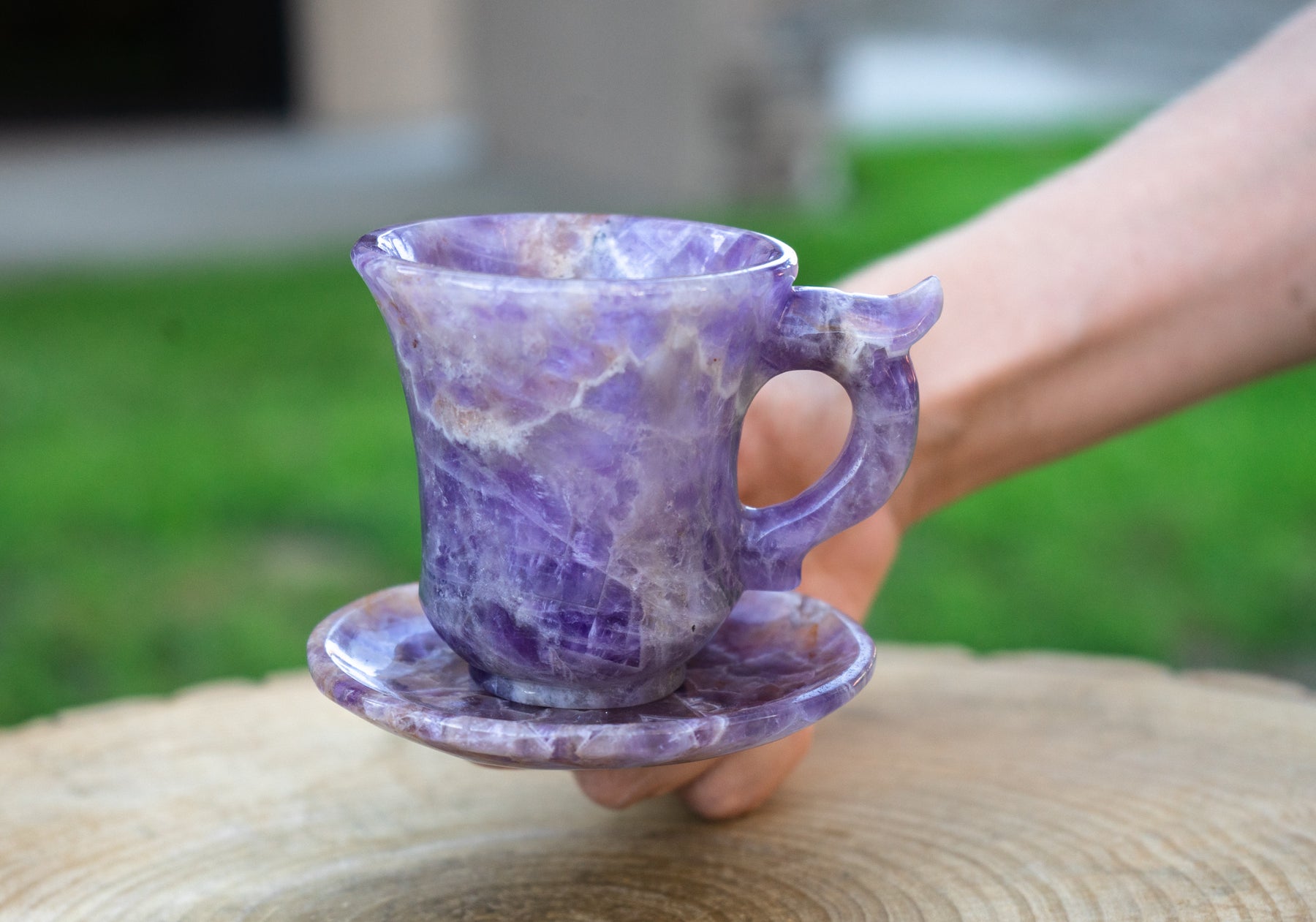 Purple Tea Cup 
