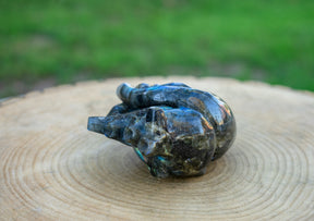 Labradorite 5" Anatomical Crystal Heart