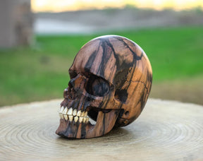 Black Ebony 4.5" Wood Skull